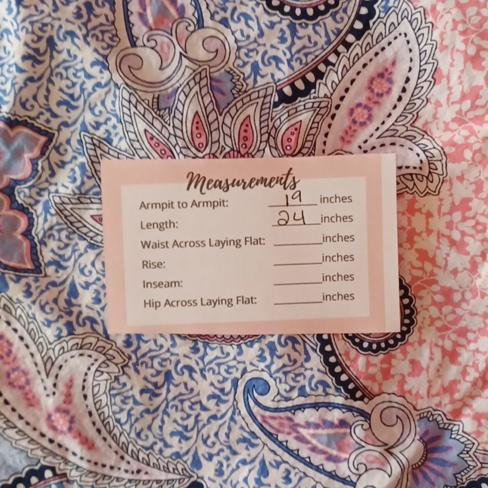 Charter Club Shirt Shop Relaxed Fit Cotton Paisley Button Front Top